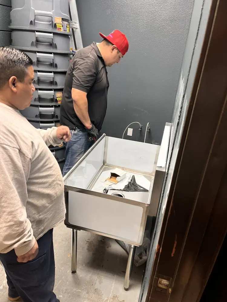Commercial plumbing and sink installation in Port Morris